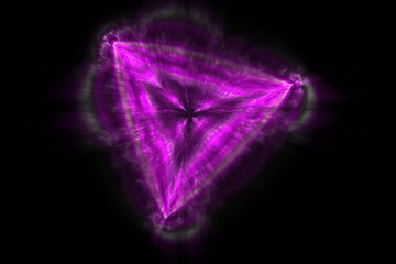 Geometric fractal shape can illustrate daydreaming imagination psychedelic space dreams magic...