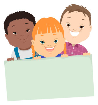 Kids Down Syndrome Board Illustration