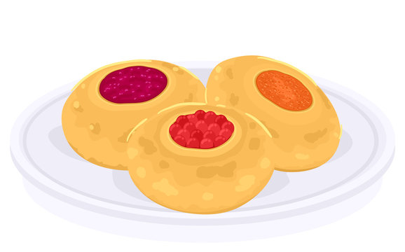 Food Kolach Easter Illustration