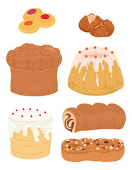 Easter Breads Illustration