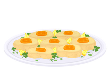 Food Passover Gefilte Fish Illustration