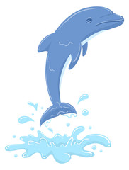 Greece Dolphin Illustration