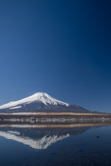 山中湖と富士山（冬）