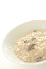Mushroom and cream risotto