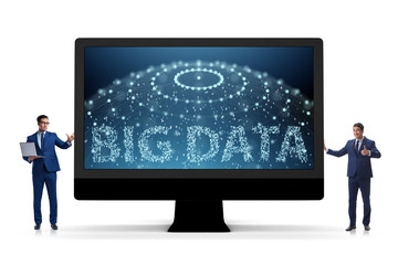 Big data concept with data mining analyst