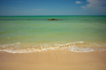 Hermosa playa en el caribe mexicano