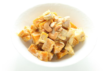 Pumpkin and nut pumpkin salad