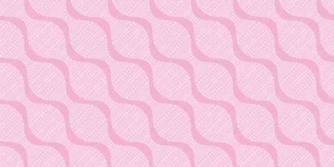 Stylish wavy dots background. Seamless pattern.Vector. スタイリッシュなみなみドットパターン