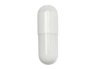 White medicine capsule.