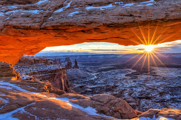 Canyonlands Mesa Arch WInter Sunrise