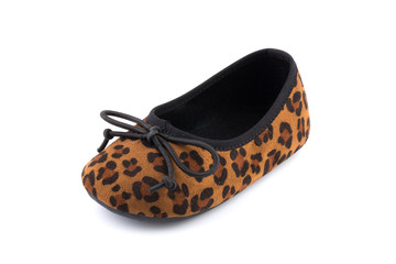 Small Child Shoes On White