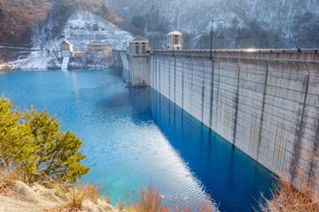 奥四万湖 四万川ダム dam