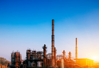 Obraz premium Architectural photography of an abandoned factory