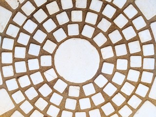 White Tile Mosaic Pattern