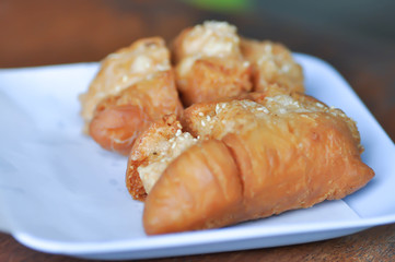 bun or deep fried bun with shrimp stuffed
