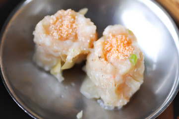Chinese snacks with shrimp stuffed