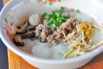 rice gruel, rice porridge
