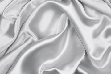 Fototapeta na wymiar Smooth elegant gray silk or satin texture can use as abstract background