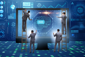 Machine learning concept as modern technology