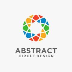 Abstract circle logo design