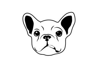 Die Cut French Bulldog Art