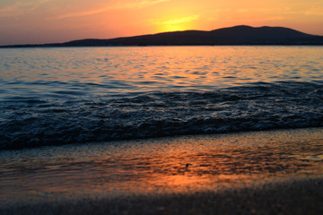 sunset on the black sea