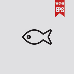 Fish icon.Vector illustration.