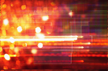 Futuristic background of the 80s retro style. Digital or Cyber Surface. neon lights and geometric...