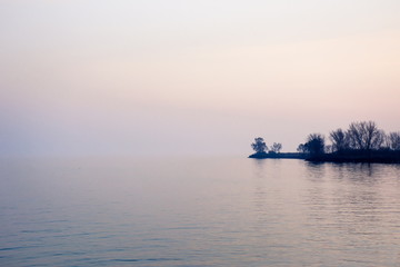 Lake Shore Sunset View