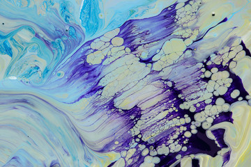 Abstraction blue paint