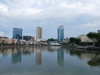 Fototapeta na wymiar singapore city skyline