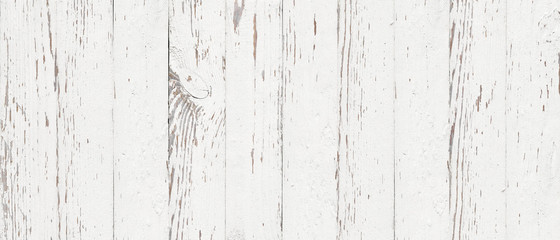 Obraz premium white wood texture background, top view wooden plank panel