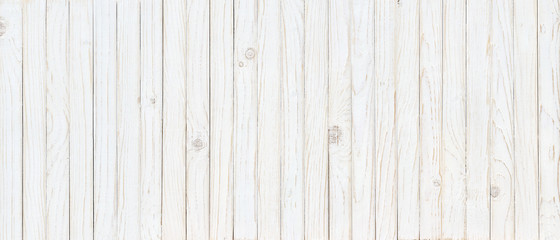 Fototapeta na wymiar white wood texture background, top view wooden plank panel