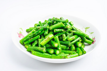Chinese cuisine - stir-fried asparagus