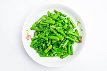 Chinese cuisine - stir-fried asparagus