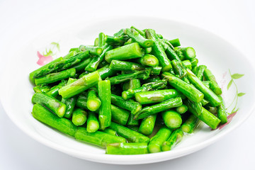 Chinese cuisine - stir-fried asparagus