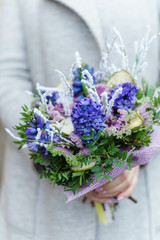 nice bouquet in the hands