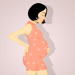 a pregnant woman