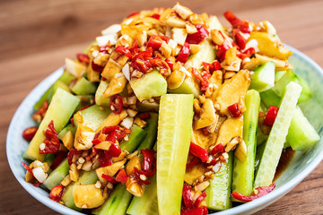 Cold cucumber / pickled cucumber / appetizing cold dish