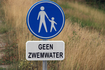 sign with dutch text 