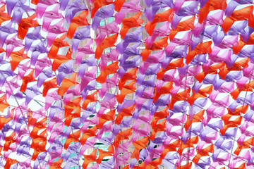 Multicolored texture in the city of Astana