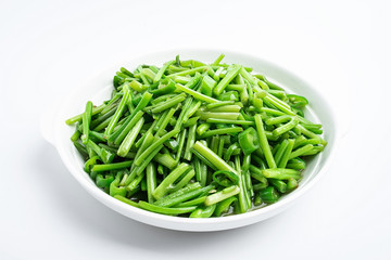 Chinese national dish - fried sweet potato stalk