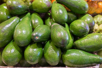 Organic avocado at city market for sale