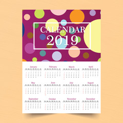 Polka Dot Calendar Design