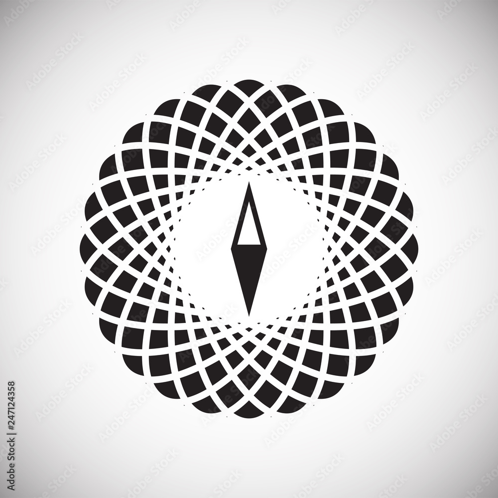 Poster globe icon on white background for graphic and web design, modern simple vector sign. internet conce