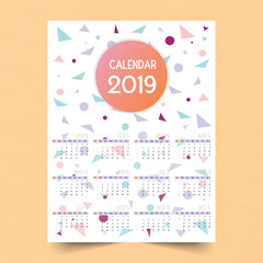 Calendar for  The Year Design