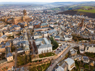 Obraz premium Aerial view of Rodez