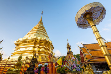 Wat Phra That Doi Suthep is a Theravada Buddhist temple (wat) in Chiang Mai Province, Thailand. The temple is often referred to as "Doi Suthep" although this is actually the name of the mountain