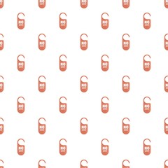 No entry paper door hanger icon. Flat illustration of no entry paper door hanger vector icon for web design