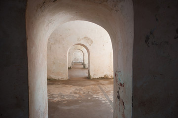 archway in old fortress puerto rico